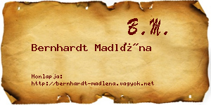 Bernhardt Madléna névjegykártya